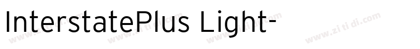 InterstatePlus Light字体转换